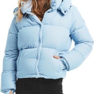 SAM Winter Sydney Velvet Down Coat Blue